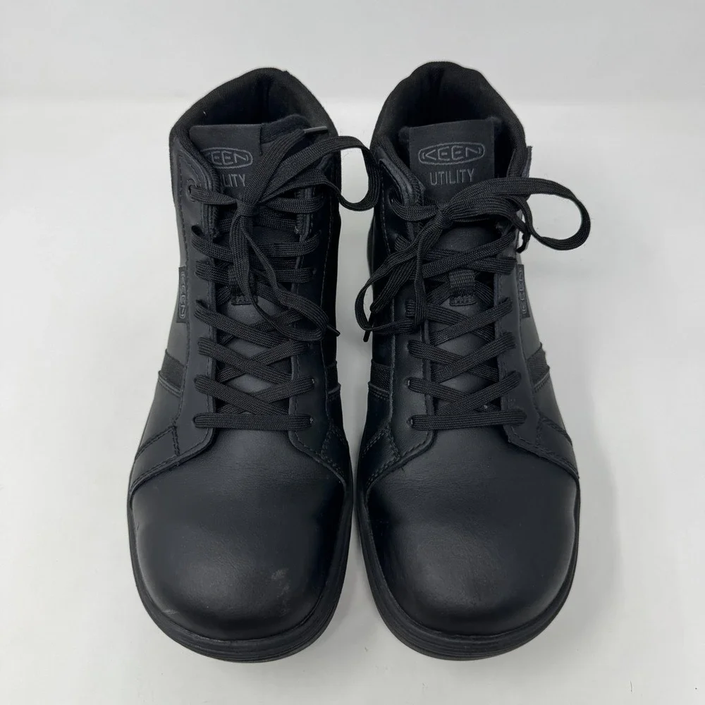 KEEN PTC Kenton Mid Soft Toe Work Shoes Boots Black Men's Size 10 EE
